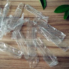 Маленький! 4500 шт. 7.5 см завернутые одноразовые Набор ложек и поварёшек Пластик ложка пудинг мороженое торт печенье Набор ложек и поварёшек Gelato yogur