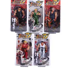 NECA Player Select Street Fighter IV Survival Model Ken Ryu Guile Action Figure Toy 7 18CM