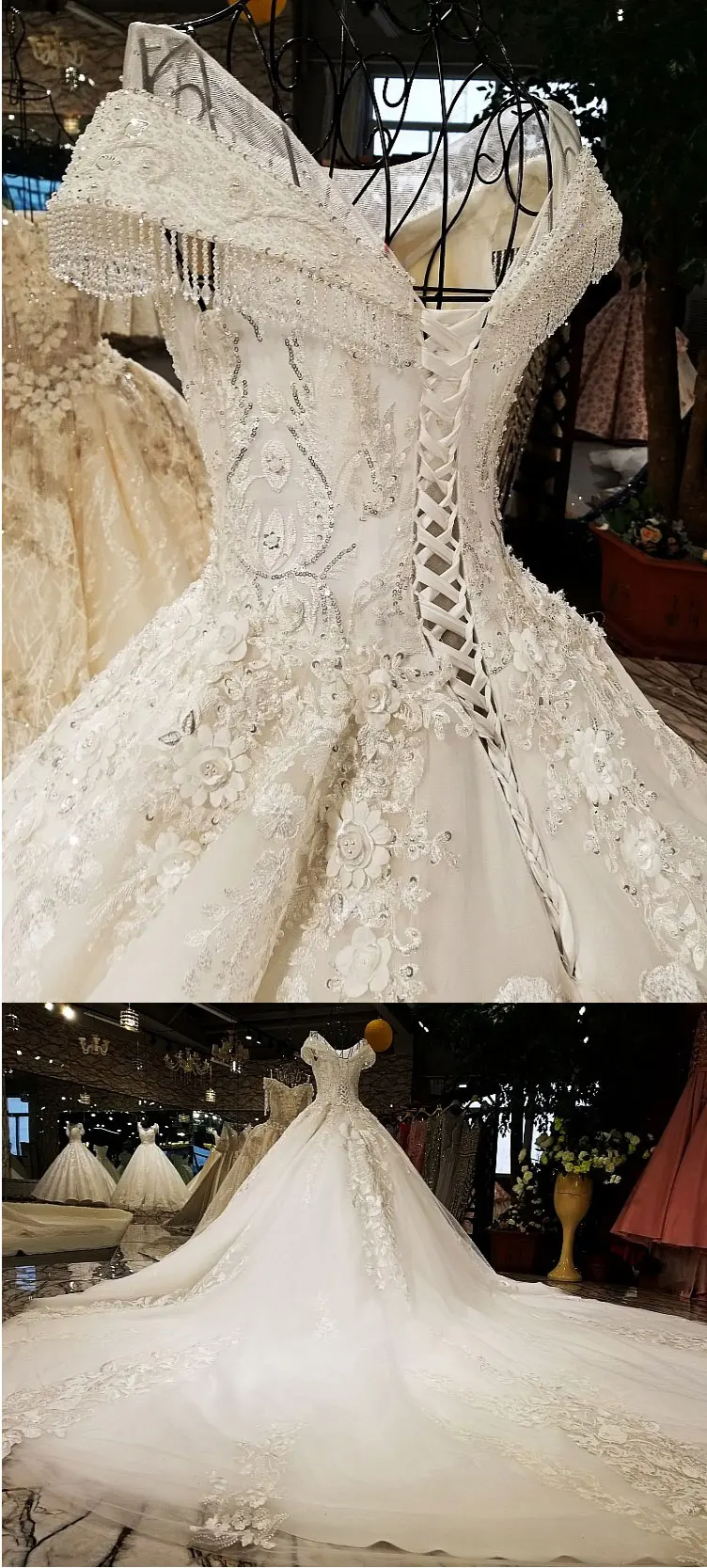AIJINGYU роскошное свадебное платье с кристаллами и сверкающими бриллиантами, новинка,, вечерние свадебные платья с v-образным вырезом, свадебное платье WT173