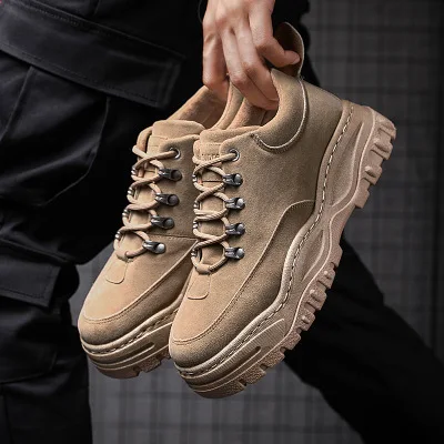 

Men Shoes Breathable Men Shoes Comfortable Men Fashion Mesh Increased Internal Casual Shoes Male Shoes Hide Leather Sneakers