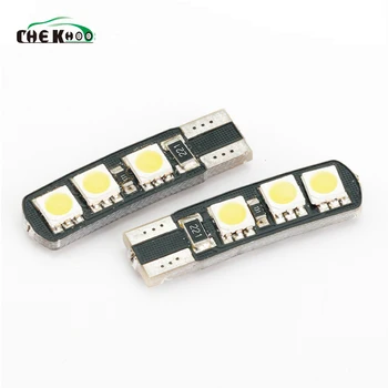 

10pcs CarLight T10 6SMD 5050 Car CANBUS W5W 6LED NO WARNING Error Free 6 Smd Canceller Auto Led Marker Bulbs Interior Lighting