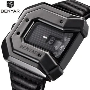 2018 New Fashion Mens Watch BENYAR Militray Sport Quartz Leather Waterproof Male Watches Relogio Masculino erkek kol saati 2018 New Fashion Mens Watch BENYAR Militray Sport Quartz Leather Waterproof Male Watches Relogio Masculino erkek kol saati