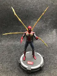 Новый Marvel Мстители Бесконечная война человек паук супер герой Железный Паук со светодиодный подсветкой база фигурку модель игрушки 18 см