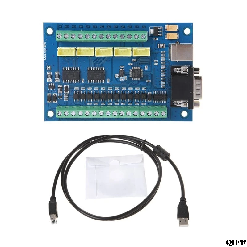 

12-24V MACH3 USB 5 Axis 100KHz Smooth Stepper Motion Control Breakout Board for CNC Engraving Jun17