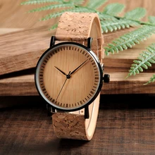 BOBO BIRD En Bois Cadran Montres Bracelet en cuir Unique Bois Montre pour Dames De Mode Montres pour Hommes et Femmes E19