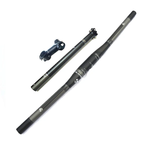 Full Carbon Fiber Carbon Bicycle MTB Mountain Flat Handlebar + Carbon