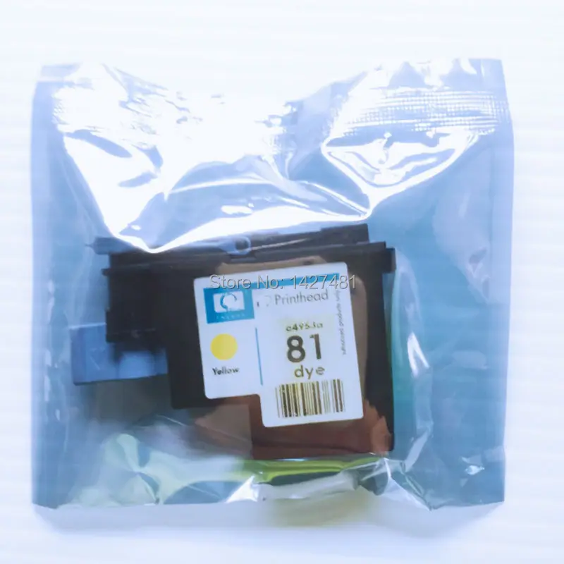 

YOTAT 1pcs Yellow C4953A for HP81 Remanufactured print head for HP Designjet 5000 5000ps 5500 5500ps