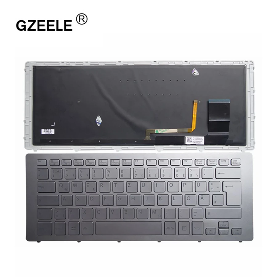 

GZEELE New GR laptop keyboard for SVF15N Series VPC SVF15N SVF 15N SVF15N18SCB SVF14N28SCP SVF14N28SCS SVF14N29SCB SILVER German