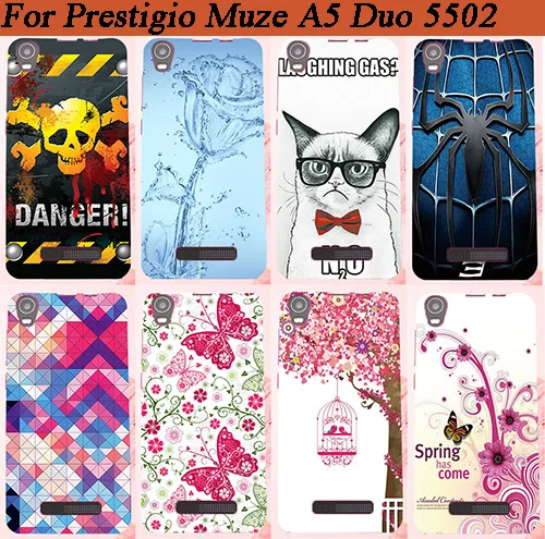 

New Fashion Soft TPU Silicone Protective Cell Phone Cover DIY Case For Prestigio Muze A5 PSP5502DUO Duo Phone Back Covers