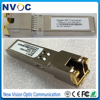 

5Pcs/Lot,10/100/1000M RJ45 Copper SFP Module,Fiber Optic 1000base-T Copper SFP GLC-T Transceiver Module RJ45 Connector