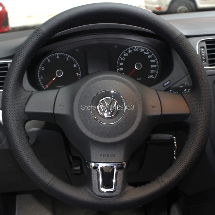 

Case for Volkswagen Golf 6 Santana Jetta Sagitar Lavida Bora MAGOTAN Touran Steering wheel covers Specially Genuine leather
