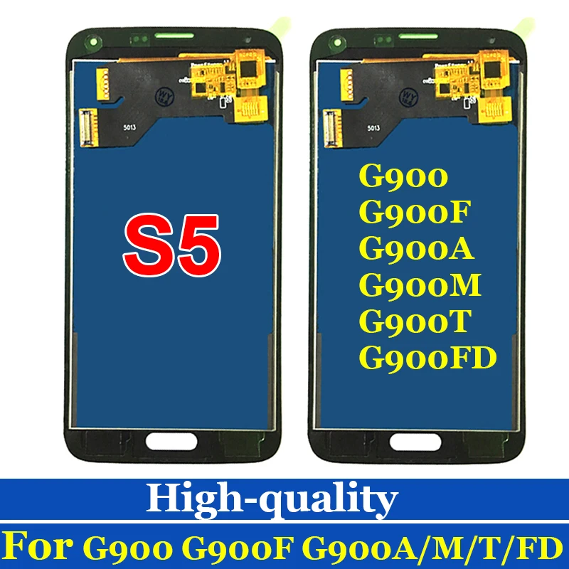 Высококачественный ЖК дисплей для Samsung Galaxy S5 G900F G900FD сенсорный экран дигитайзер в