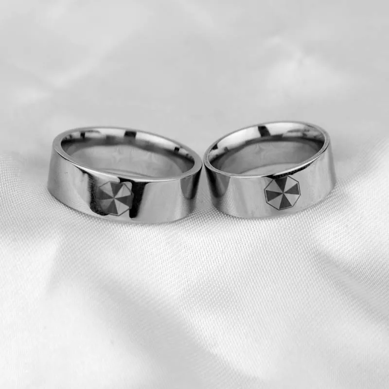 Resident Evil UMBRELLA Logo Stainless Steel BAND RING Men's Wedding Gift