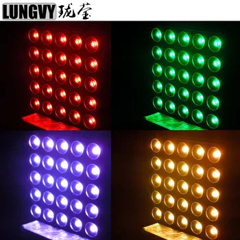 

Free Shipping 4pcs/Lot 750W Power Consumption 5X5 Led Matrix Light 25X30W RGB 3in1 Stage Club Professional Dj Light