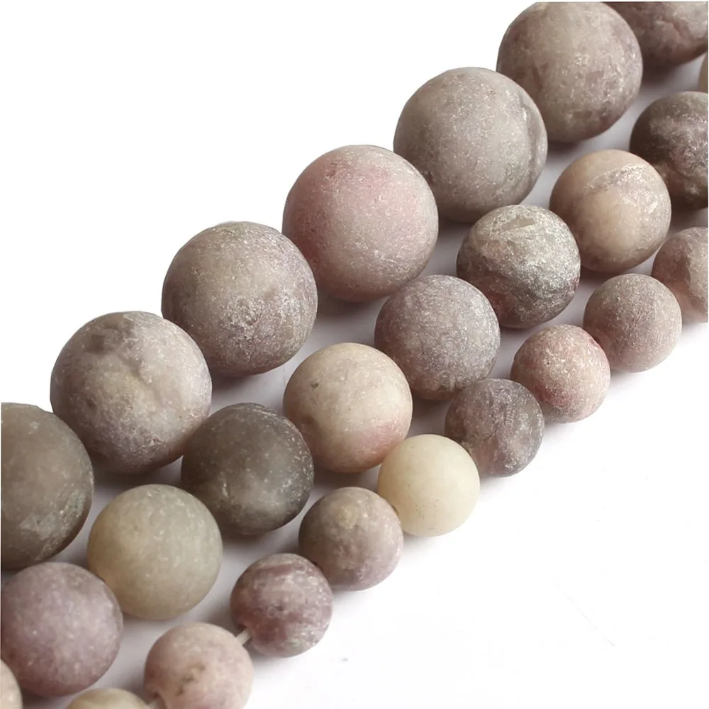 

Natural (smooth /matte )beads Violet Lilac Jasper Beads 6 8 10 mm Pick Size For Jewelry making Bracelet Necklace 15 inch Strand