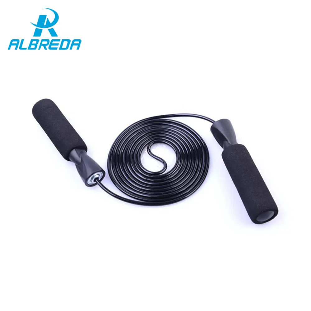 

ALBREDA Crossfit Fitness Equipment Jump Ropes Adjustable PVC Skipping rope length jumping Bodybuilding Exercise For Home Gym