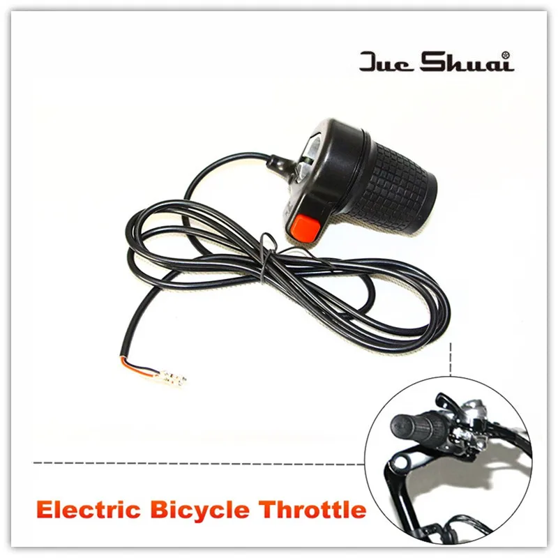 Electric Bicycle Twist Throttle With Red Button Switch of the throttle Adjust Speed Electric