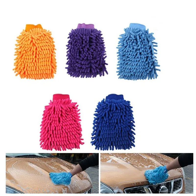 Перчатка для автомойки автомобилей Универсальная стиральная перчатка чистая перчатка для мытья автомобиля цвет случайный чистящие принадлежности
