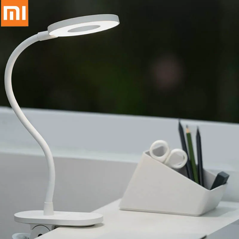 

Original Xiaomi Yeelight Mijia LED 5W Desk Lamp clip Folding Adjust Reading Table Lamp Brightness Lights Third gear dimming