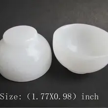 Старый белый нефрит рука в древнем Китае пара чаши