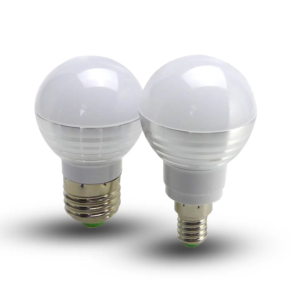 Светодиодная RGB лампа E14 E27 3 Вт 16 цветов|bulb 3w|led bulbrgb led bulb |