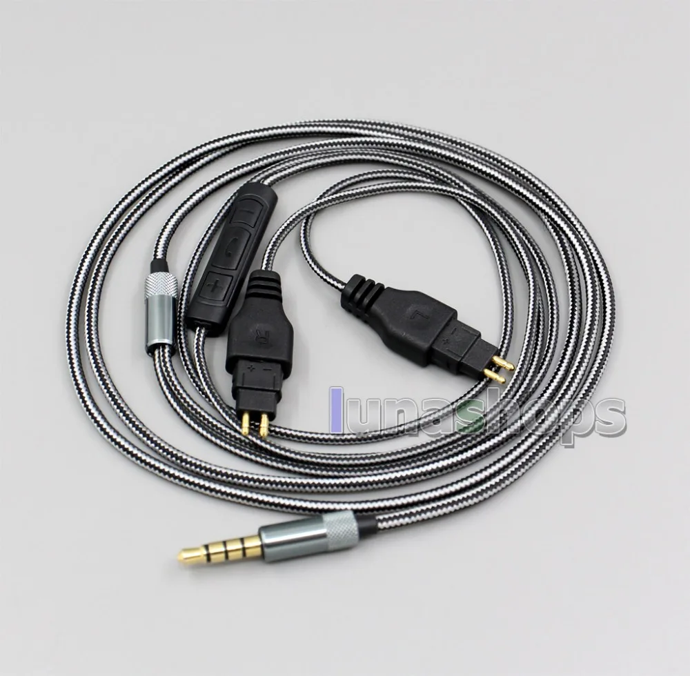 LN004334 3,5 мм OFC мягкий кабель с микрофоном для наушников Sennheiser HD650 HD600 HD580 HD525 HD565 hd660s hdxxx