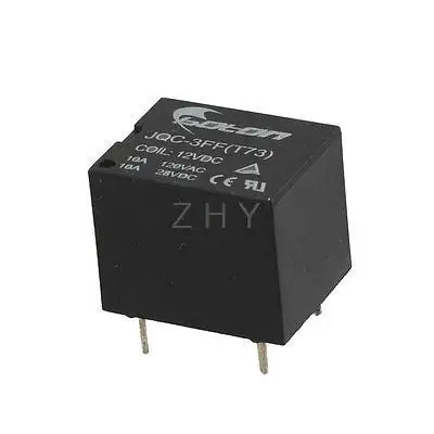 JQC 3FF (T73) DC 12V напряжение катушки 5 контактов реле питания 10A|Реле| |