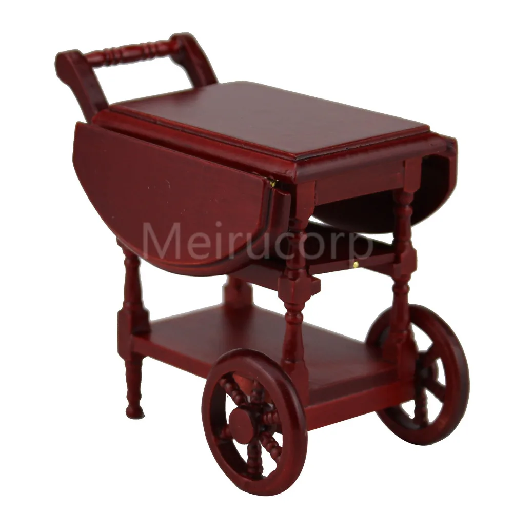 

dollhouse service trolley miniature furniture 1/12 scale wood Liquor Trolley