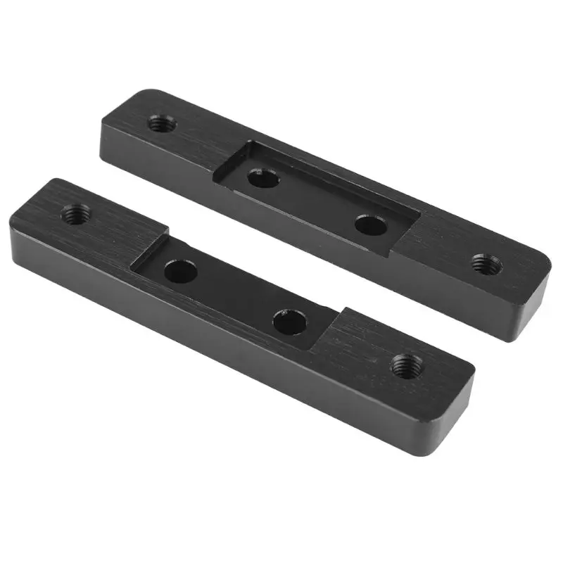 buy 2Pcs Durable Black Metal Aluminum C Beam Riser Plates for Openbuilds C Beam Linear Rail System Machine 3D Printer Parts