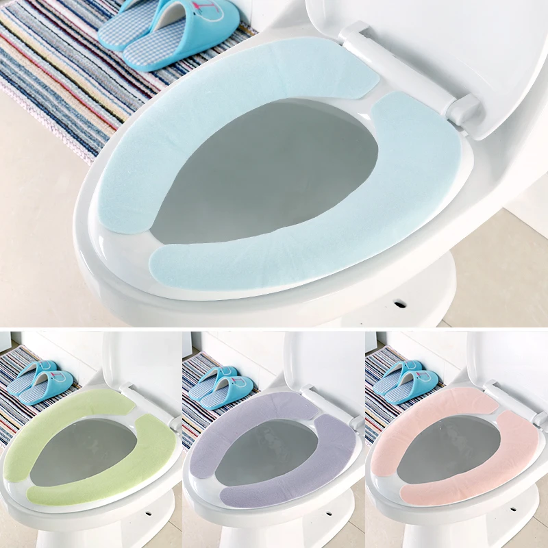 1pc Paste Toilet Mat Universal Waterproof Toilet Seat Coverin Toilet