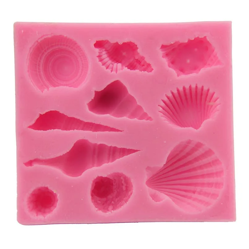 

3D Creative Shell Scallop Conch Shape Fondant Cake Moulds DIY Silicone Chocolate Jelly Molds Sugarcraft Decoration Baking Tool