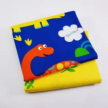 2 шт./лот мультфильм серии печатных DIY саржа детские хлопчатобумажные ткани для Лоскутная Ткань швейный материал для стеганых изделий детские, для малышей 50x40 см