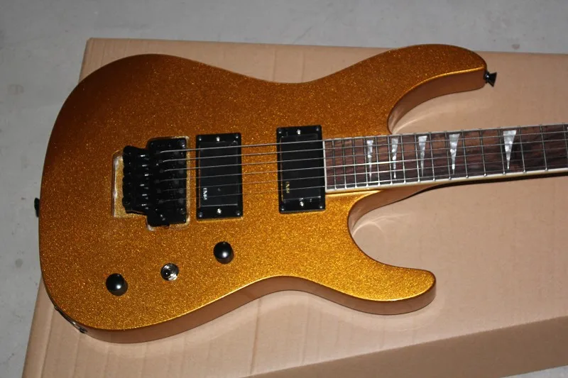 Top Quality EMG Pickups for neck through body jackson SL2H gold Electric Guitar with Floyd Rose