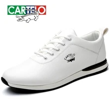 CARTELO/Мужская обувь; Повседневная обувь; Мужская обувь с низким вырезом на шнуровке; белые туфли; трендовая дышащая обувь