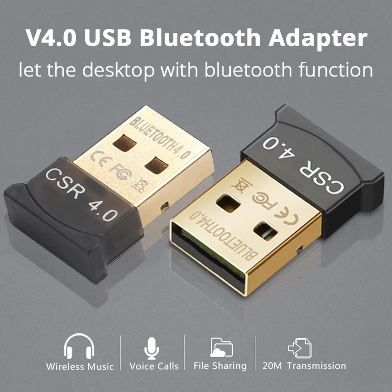 Bluetooth приемник беспроводной usb-адаптер Bluetooth 4,0 ключ Музыкальный звуковой приемник адаптер Bluetooth 4,0 адаптер для компьютера