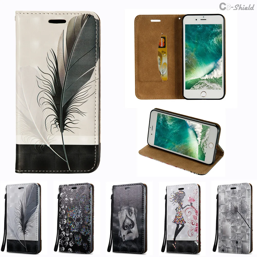 

3D Flip Case for Apple 7 Plus iPhone 7Plus iPhone7Plus Case Phone Leather Cover for Apple i Phone 7 Plus i Phone7 iPhone7 Cases