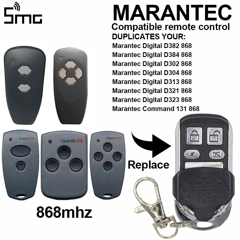 Hormann hsm2 hsm4 hs1 hs2 hs4 hse2 hsz1 пульт marantec Digital 382 384 131 D302 D304 D313 D323 D321 пульты дистанционного управления Замена 868 МГц