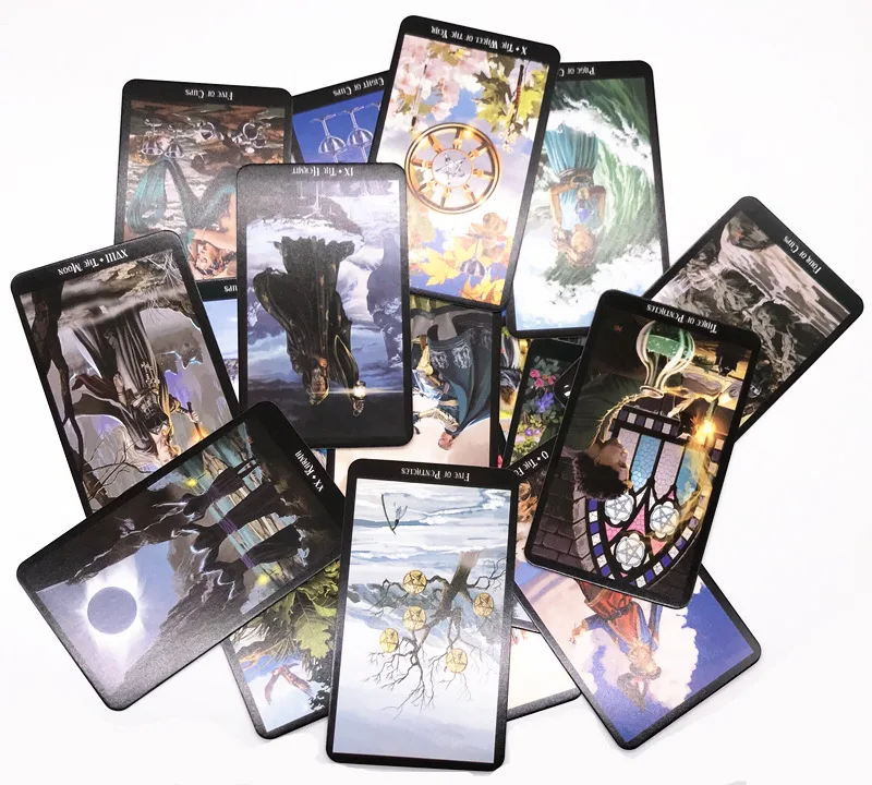 2019 Новый Полный английский для новой версии Tarot с красочной коробке Открытки Лучшие настольные игры для вечерние карты