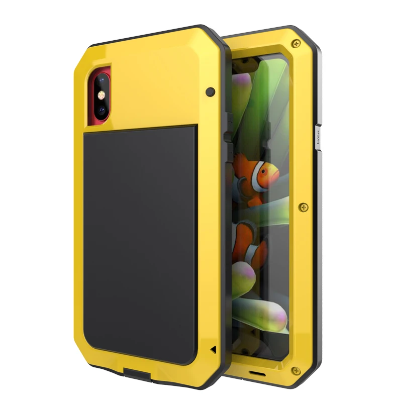 Aluminum Metal Armor Phone Case For iPhone X (10)