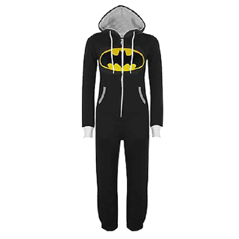 Аниме Пижама "Супермен" De Bichos супергерой бэтгёрл взрослый Onesie для женщин пара зима пижамы животных комплект черный синий пижамы