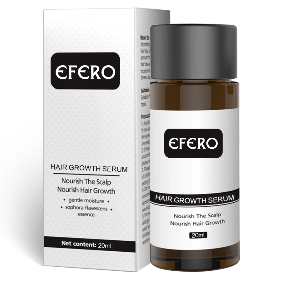 Efero Сыворотка для роста волос, предотвращающая выпадение волос, профессиональная продукция для предотвращения облысения, мощная эссенция для роста волос, питающая Уход за волосами