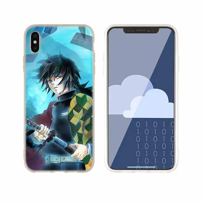 Demon Slayer Kimetsu no Yaiba чехол силиконовый мягкий для iPhone X 11 Pro XS Max XR 6 7 8 Plus 5 4 S чехол для телефона s Etui - Цвет: as the picture 11