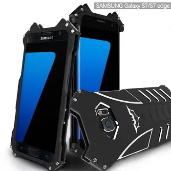 

R-JUST batman for samsung galaxy s7 edge metal aluminum Shockproof Cover case s7edge G9300 g9350 Armor anti-knock phone cases