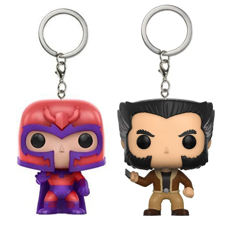 Marvel Magneto & Wolverine виниловые фигурки коллекция фигурный брелок игрушки с розничной коробкой