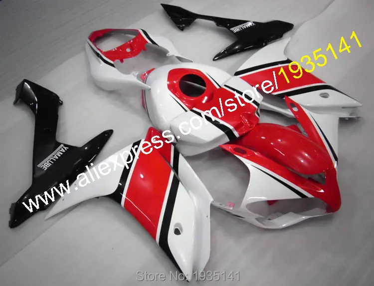 Красный белый черный обтекатель для Yamaha YZF R1 2007 2008 YZF-R1 07 08 YZF1000 комплект кузова
