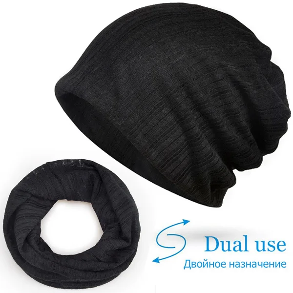 Новые шапочки Skullies весенние и летние тонкие части головы кепки волос с женщин Дышащие Модные корейские модные шапки - Цвет: Black