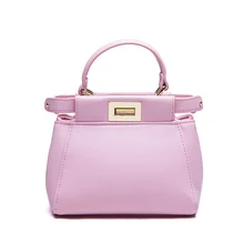 Lovely Ladylike Small font b Handbag b font Women Fashion Elegant PU Crossbody Bag Twist Lock