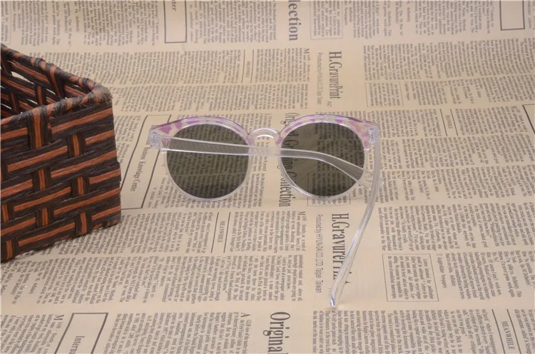 Новые модные мужские и женские детские солнцезащитные очки, детские круглые очки, классический фирменный дизайн, UV400, ретро популярные солнцезащитные очки