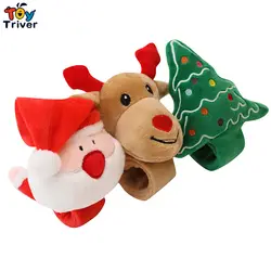 Олень Санта Клаус Рождественская елка плюшевый игрушечный браслет ручной ремень для маленьких детей Рождественский подарок Прямая