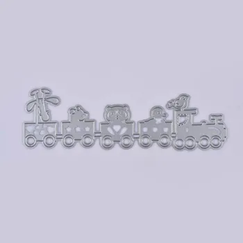 

Metal decorative paper Cutting Dies template for DIY Scrapbook photo album Metal Craft Embossing Folder Stencil carton train